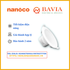 Đèn led âm trần Nanoco,  5W NDL0539