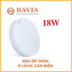 Led ốp trần tròn cảm biến 18W