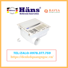 Quạt Sưởi Phòng Tắm Hans HAS Âm Trần Kết Hợp Thông Gió Quạt Sưởi Phòng Tắm Hans HAS Âm Trần Kết Hợp Thông Gió