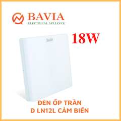 Led ốp trần vuông cảm biến 18W