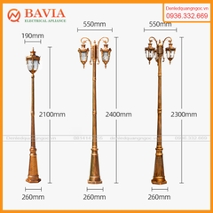 Cột đèn sân vườn cổ điển GL-C3001-2 Cột đèn sân vườn cổ điển GL-C3001-2