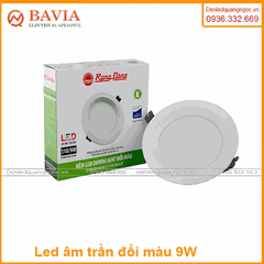 Đèn Led âm trần đổi màu AT02 ĐM 110/9W Đèn Led âm trần đổi màu AT02 ĐM 110/9W