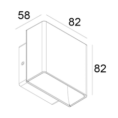 Đèn gắn tường ngoài trời NBL2891 Nanoco 7W ánh sáng vàng Đèn gắn tường ngoài trời NBL2891 Nanoco 7W ánh sáng vàng