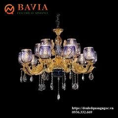 Đèn chùm đồng thả trần BAVIA QN-HT958