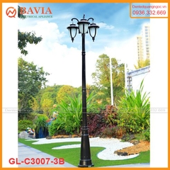 Cột đèn sân vườn cổ điển L-C3007-3B Cột đèn sân vườn cổ điển L-C3007-3B