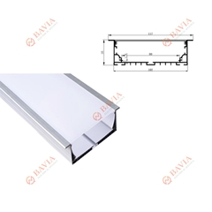 Thanh nhôm lắp âm LA10235  117*35mm Thanh nhôm lắp âm LA10235  117*35mm
