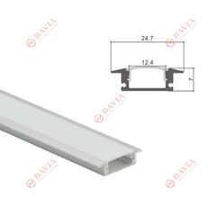 Thanh nhôm lắp âm LA508  25*7mm Thanh nhôm lắp âm LA508  25*7mm