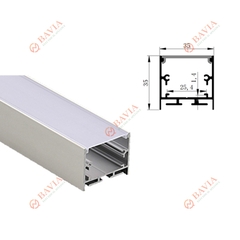 Thanh nhôm lắp nổi , thả trần LN3535  35*35mm Thanh nhôm lắp nổi , thả trần LN3535  35*35mm