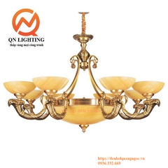 ​​​​​​​Đèn chùm đồng Bát Tràng BAVIA QN-HT930