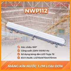 Máng đèn chổng ẩm 1.2M loại đơn NWP112