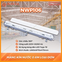 Máng đèn chổng ẩm 1.2M loại đôi NWP212