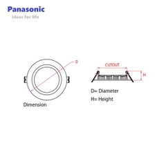 LED downlight panel tròn panasonic 12W - NNP735663