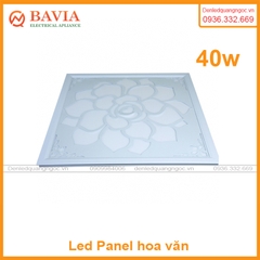 Led Panel vuông 40W hoa văn 01