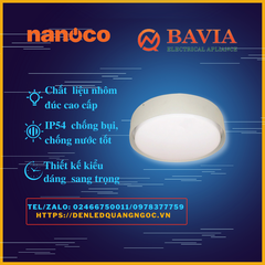 Đèn trần led tròn Nanoco 18W ánh sáng trắng | NCL1331-6