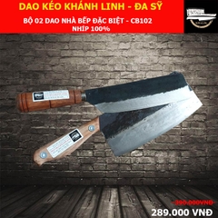 Bộ 02 dao nhà bếp Đa Sỹ - Khánh Linh đặc biệt - MS: CB102