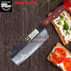 Dao bếp Đa Sỹ - Khánh Linh nhíp 100%: Dao phở chặt (dao chặt gà) cán cong