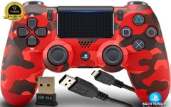 Tay Chơi Game Dualshock4 Como Đỏ G30 Kèm Dây Sạc Và USB Bluetooth 4.0 Chính Hãng