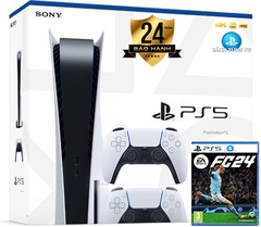 Máy Chơi Game Sony PS5 Standard 2 Tay Kèm FC 24 Chính Hãng BH 24 Tháng