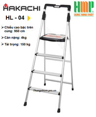 Thang nhôm ghế 5 bậc Hakachi HL-05