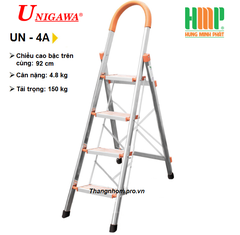 Thang nhôm ghế 4 bậc Unigawa UN-4A