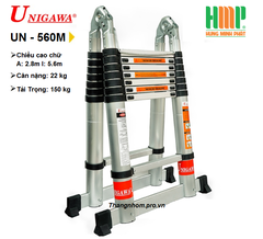 Thang nhôm rút gọn đa năng UNIGAWA UN-560M(5,6M)