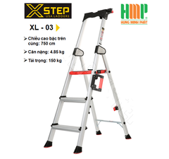 THANG NHÔM GHẾ 3 BẬC XSTEP XL-03