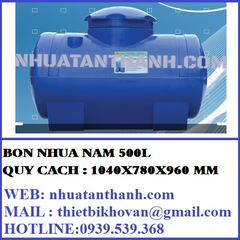 BỒN NHỰA NẰM 500L , BỒN NHỰA GIA DỤNG