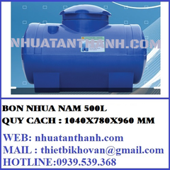 BỒN NHỰA NẰM 500L , BỒN NHỰA GIA DỤNG