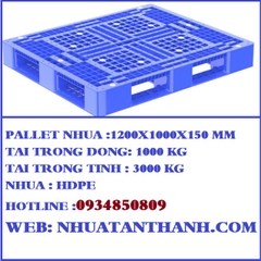 PALLET NHỰA MÀU XANH DƯƠNG