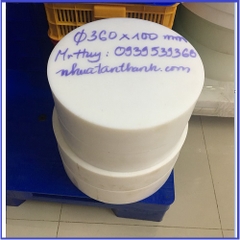 THỚT NHỰA TRÒN ĐƯỜNG KÍNH 360 MM DÀY 100 MM