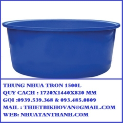 THÙNG NHỰA TRÒN 1500L