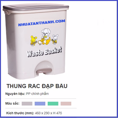 THÙNG RÁC VĂN PHÒNG THÙNG RÁC ĐẠP BẦU