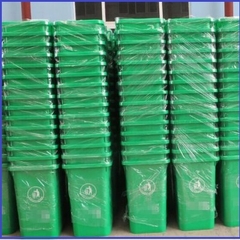 THÙNG RÁC NHỰA 120L MÀU XANH