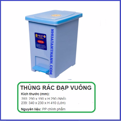 THÙNG RÁC VĂN PHÒNG THÙNG RÁC ĐẠP VUÔNG