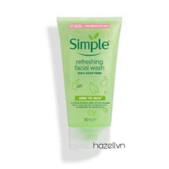 Sữa rửa mặt dạng gel Simple Sensitive Skin Experts Kind To Skin Refreshing Facial Wash 150ml