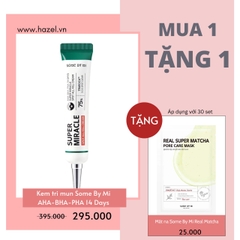 Kem trị mụn SOME BY MI AHA-BHA-PHA 14 Days Super Miracle Spot All Kill Cream 30ml - HÀNG NHẬP KHẨU