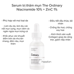 Tinh chất The Ordinary Niacinamide 10% + ZinC 1% 30ml