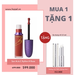 Son kem lì M.A.C X Lisa Powder Kiss Liquid Lip Colour 5ml (Tím)