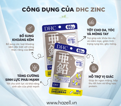 Viên uống bổ sung kẽm DHC Zinc