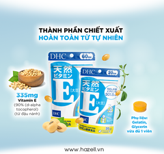 Viên uống vitamin E DHC Natural Vitamin E (Soybean) 60 Day