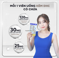 Viên uống bổ sung kẽm DHC Zinc