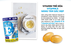 Viên uống vitamin E DHC Natural Vitamin E (Soybean) 60 Day