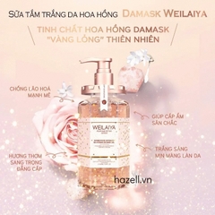 Sữa tắm trắng da Damask Weilaiya Grand Rose Extracts Whitening Shower Gel 450ml