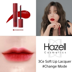 Son kem lì 3CE Soft Lip Lacquer 6g