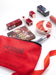 ( Quà tặng ) - Túi đựng đồ Makeup Hazell Cosmetics ( Đỏ )