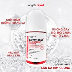 Lăn nách mờ thâm, dưỡng trắng da Angel's Liquid Glutathione Plus Niacinamide Arbutin Fresh Deodorant 60ml