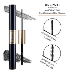 Mascara 2 đầu Browit By Nongchat Professional Duo Mascara #Sexy Black (Cam)