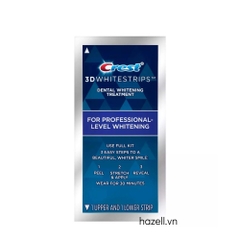 Miếng dán trắng răng Crest 3D Whitestrips Professional Effects Levels 18 Whiter