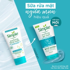 Sữa rửa mặt Simple Daily Skin Detox Purifying Facial Wash 150ml