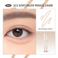 Chì kẻ mắt, bọng mắt 3CE Soft Mute Pencil Liner 0.1g